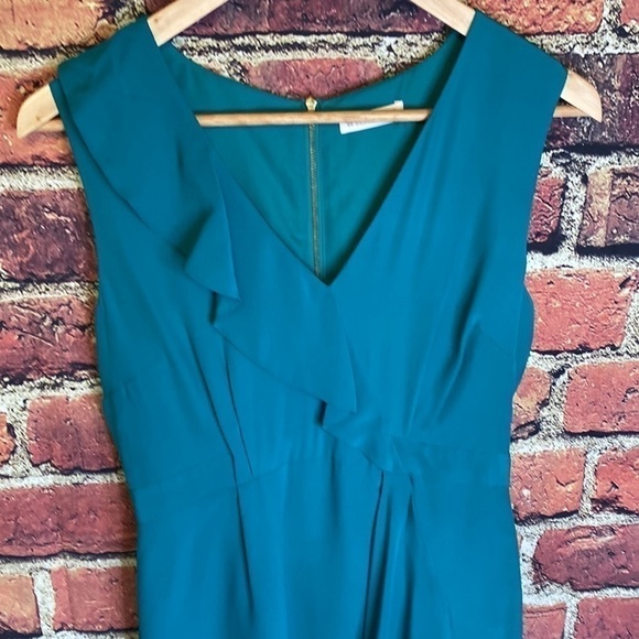 Whistles 100% Silk Faux Wrap Dress Size 6 - Picture 4 of 14